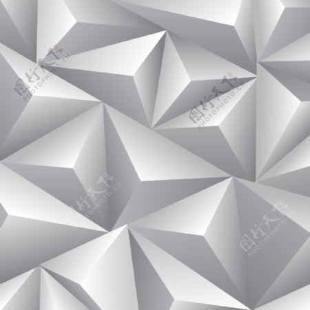 抽象三维三角形