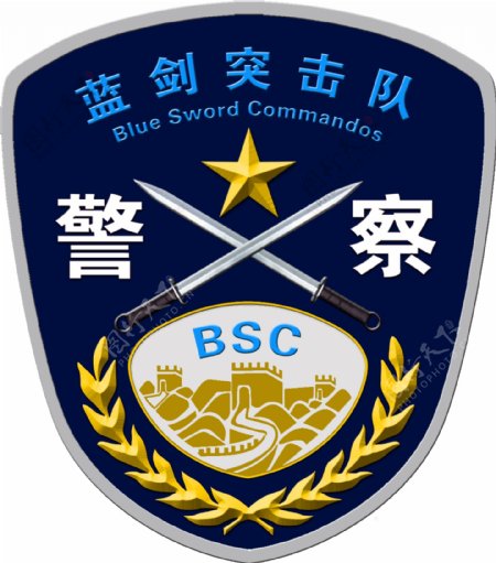 蓝剑突击队logo