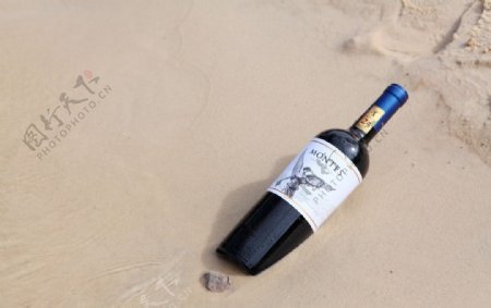 沙滩葡萄酒摄影