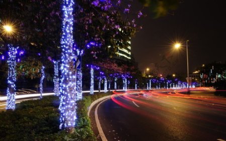 马路圣诞树LED灯灯光灯火辉煌炫彩