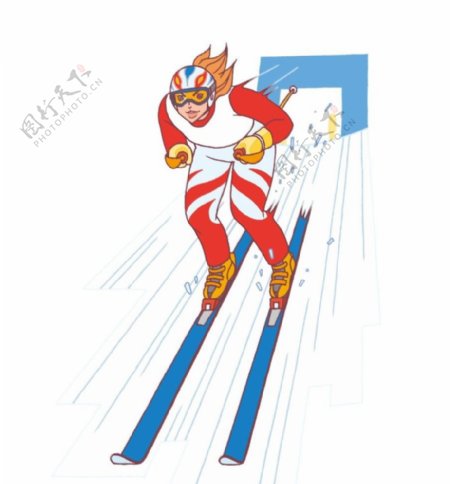 滑雪运动员