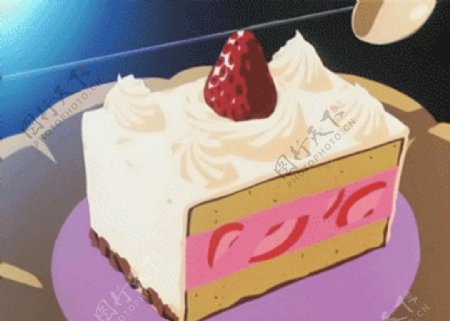 GIF蛋糕美食动态图