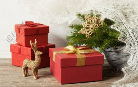 圣诞节装饰礼品盒