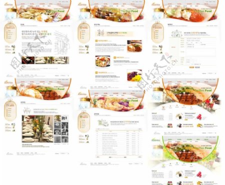 红色海鲜餐饮展示联系网上订餐