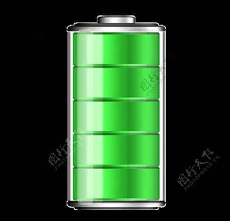 卡通电池绿色电池素材