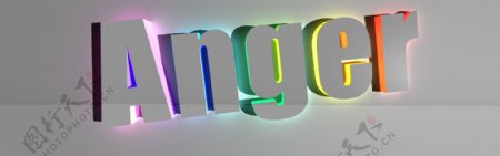 发光字体3D立体字艺术字