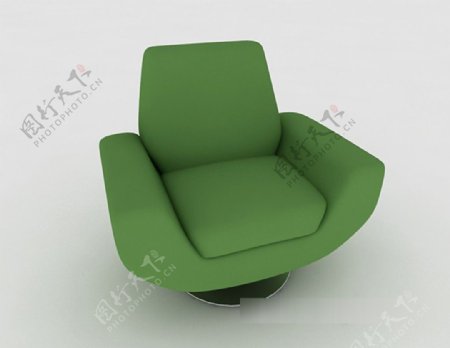 绿色沙发3d模型下载