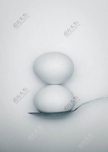 鸡蛋勺子白色蛋