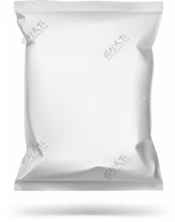 白色包装薯片食品白色样机