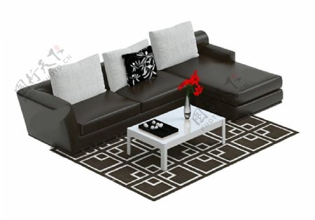 现代沙发模型模板下载