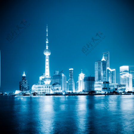 美丽上海夜景图片