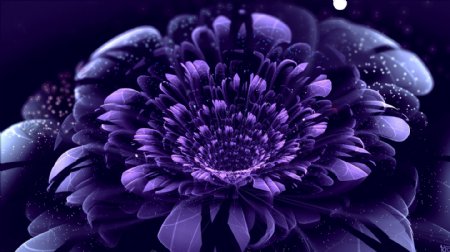 紫色玻璃花