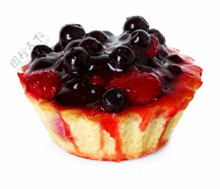水果蓝莓蛋糕图片