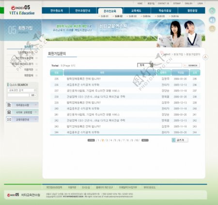 韩国企业网站模板分层素材PSD格式0261