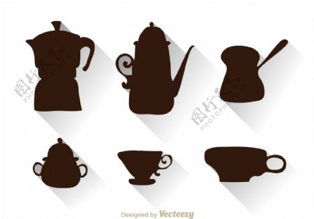 手绘茶壶咖啡壶
