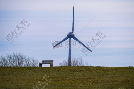 风力发电的风车