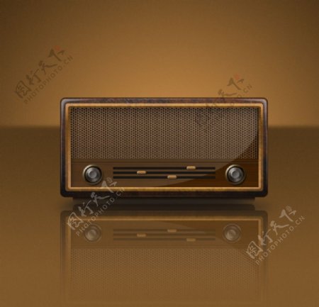 仿古收音机