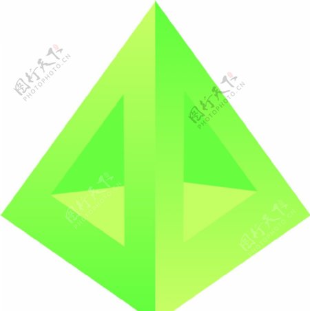 立体三角logo