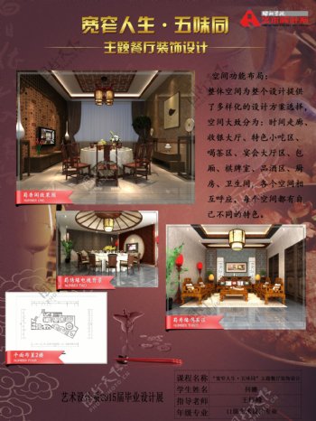 毕业设计中式餐厅茶楼