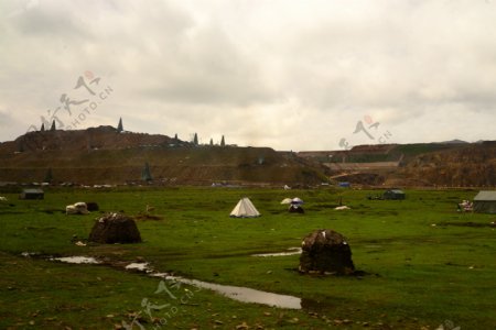 甘肃甘南桑科草原风景