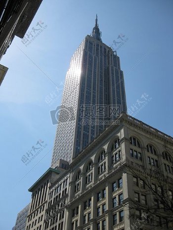 纽约城中的摩天大楼