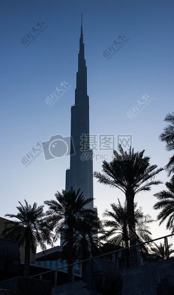 世界第一高楼迪拜哈利法塔