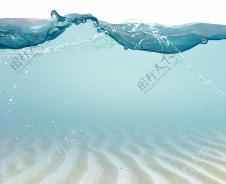 水珠图片素材海浪素描海底梦幻水纹