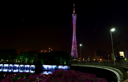 广州花城广场夜景
