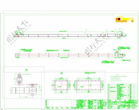埋刮板输送机方案图CAD机械图纸