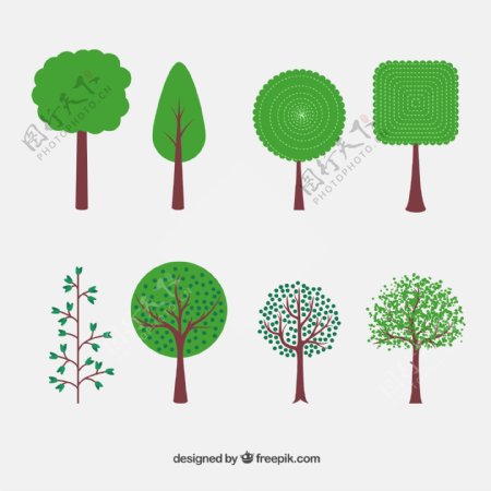绿色树木设计