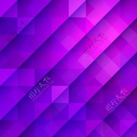 绚丽紫色方块背景图片