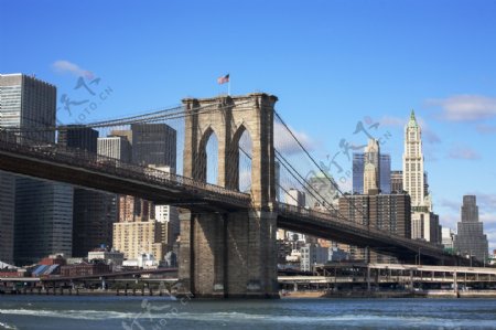 城市桥梁建筑风景图片