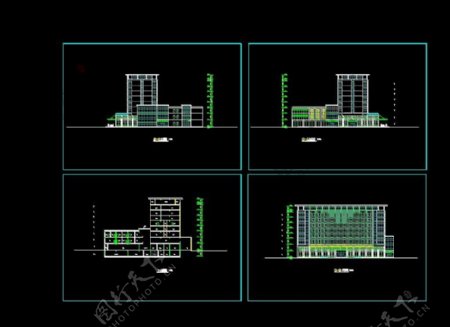 XX高层酒店CAD建筑方案设计图纸