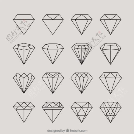 几何的钻石