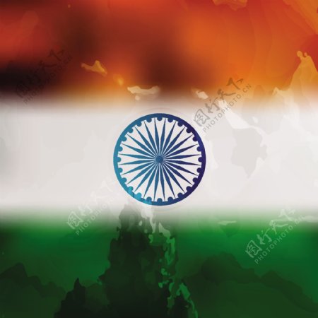 印度国旗三色设计