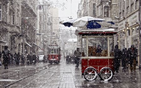 伊斯坦布尔街道风景图片
