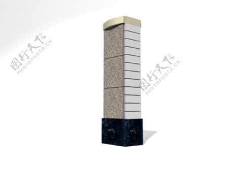公装家具之柱0353D模型