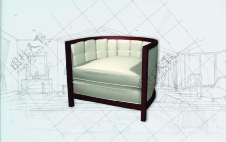 国际主义家具椅子0243D模型