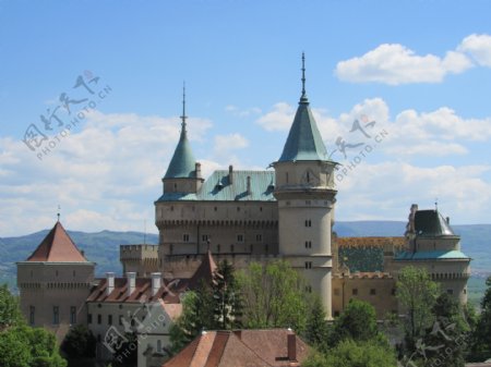 欧洲圆形城堡图片