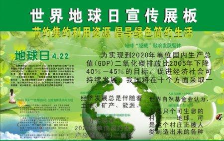 地球日绿色环保节约