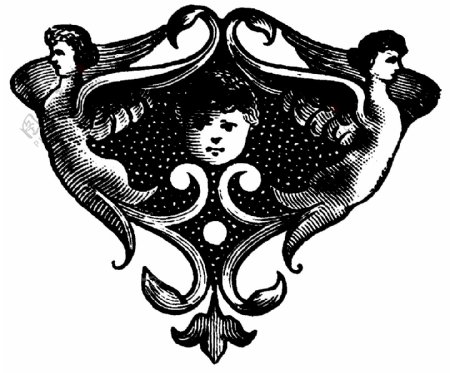 徽章标记古典纹饰欧式图案0458