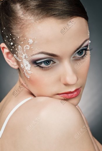 化妆美女素材图片