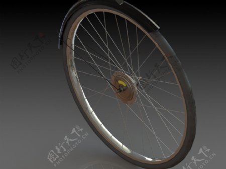 上世纪50年代的自行车车轮