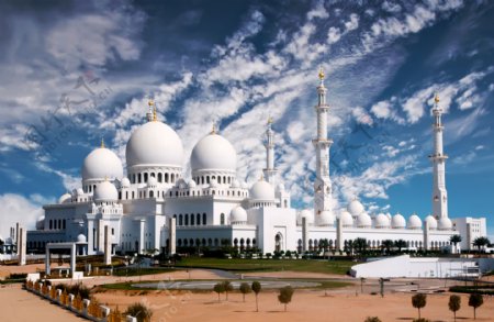 清真寺建筑风景图片