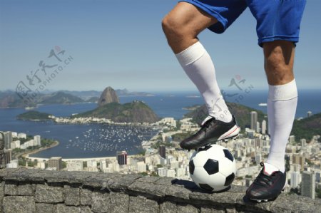 里约热内卢与足球运动员