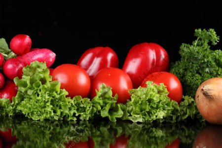 青菜和西红柿图片
