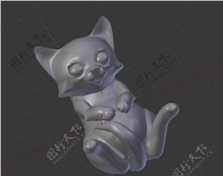 钥匙圈的小猫3D打印模型