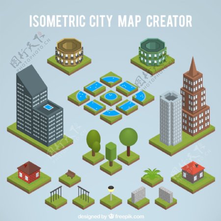 创建一个等距城市地图
