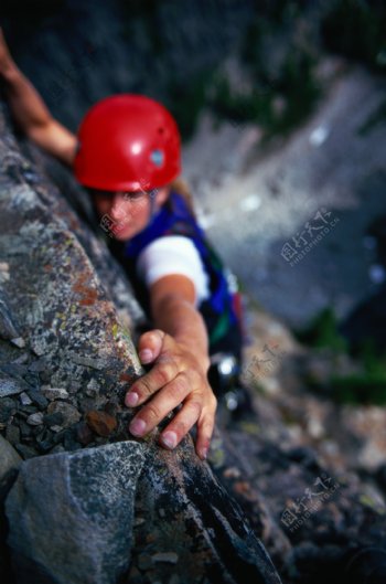 攀岩人物摄影图片