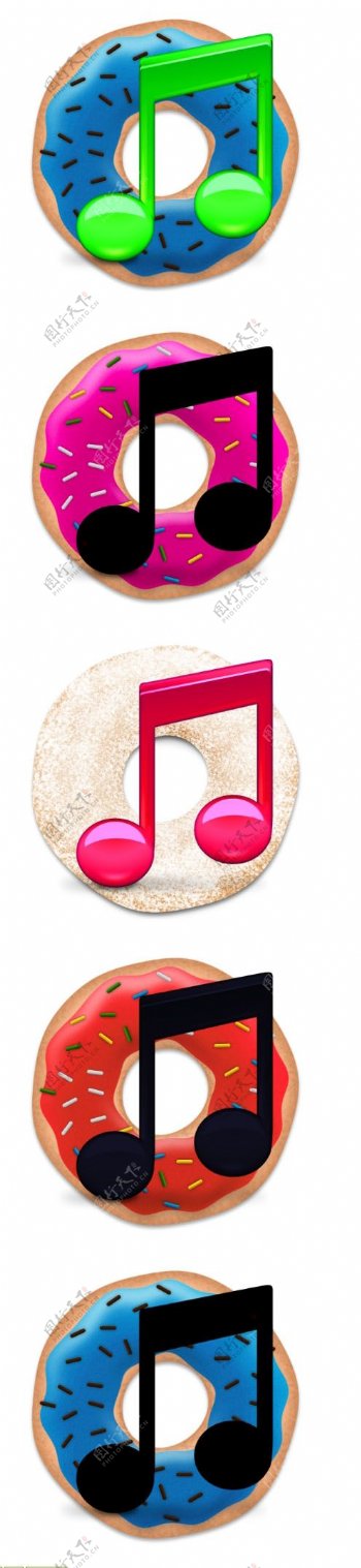 可爱的音乐饼干